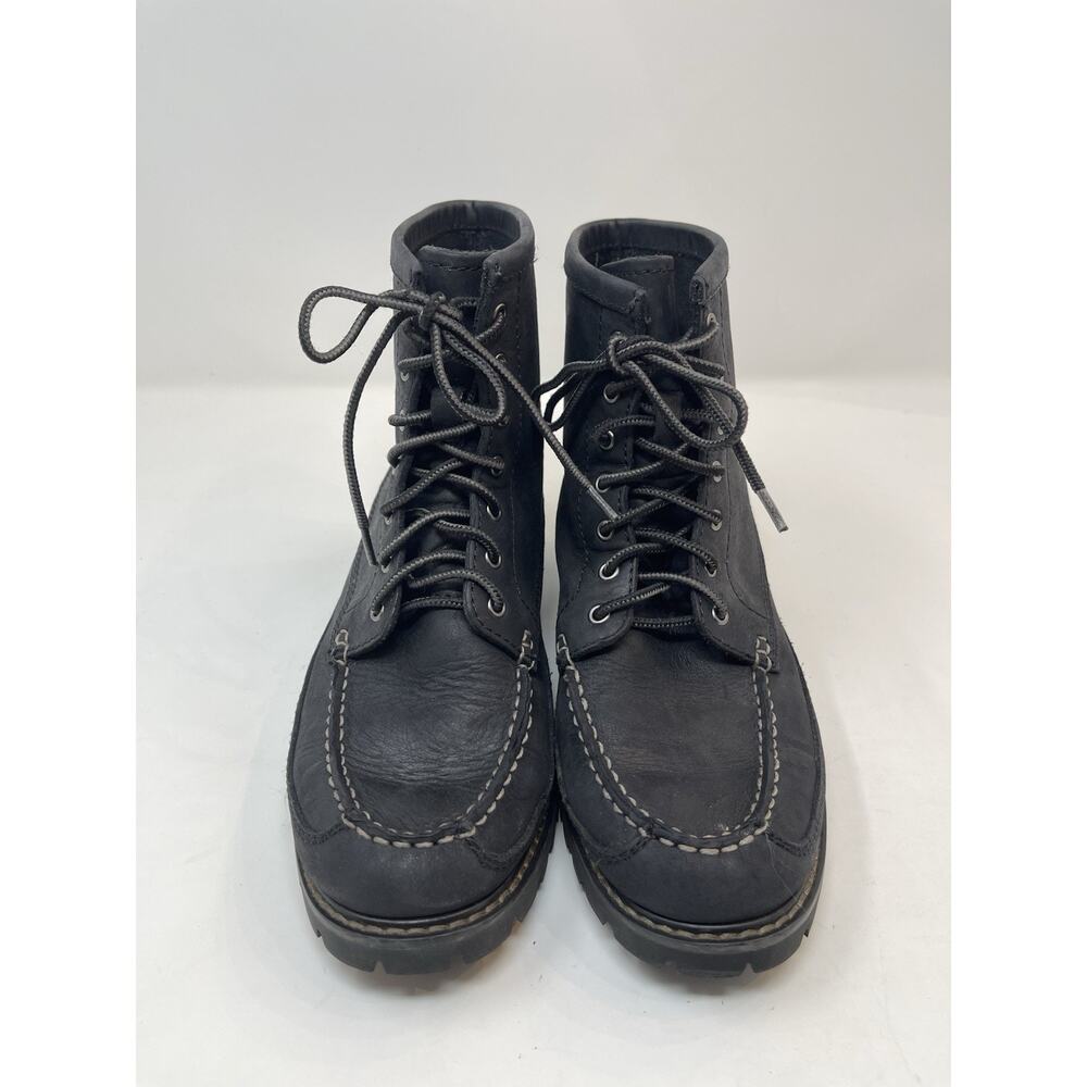 Eastland Charlie 1955 Size 7.5 Black Leather Jug Sole Lace-up Boots‎